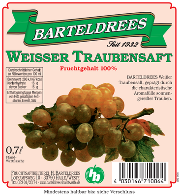 Traubensaft weiß