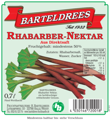 Rhabarber-Nektar