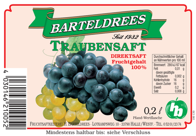 Traubensaft rot (D)