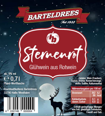 Sternenrot – Glühwein aus Rotwein